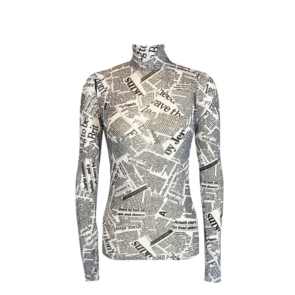 RABÔT designer Mitra Turtleneck in Newsprint SOLD OUT size S